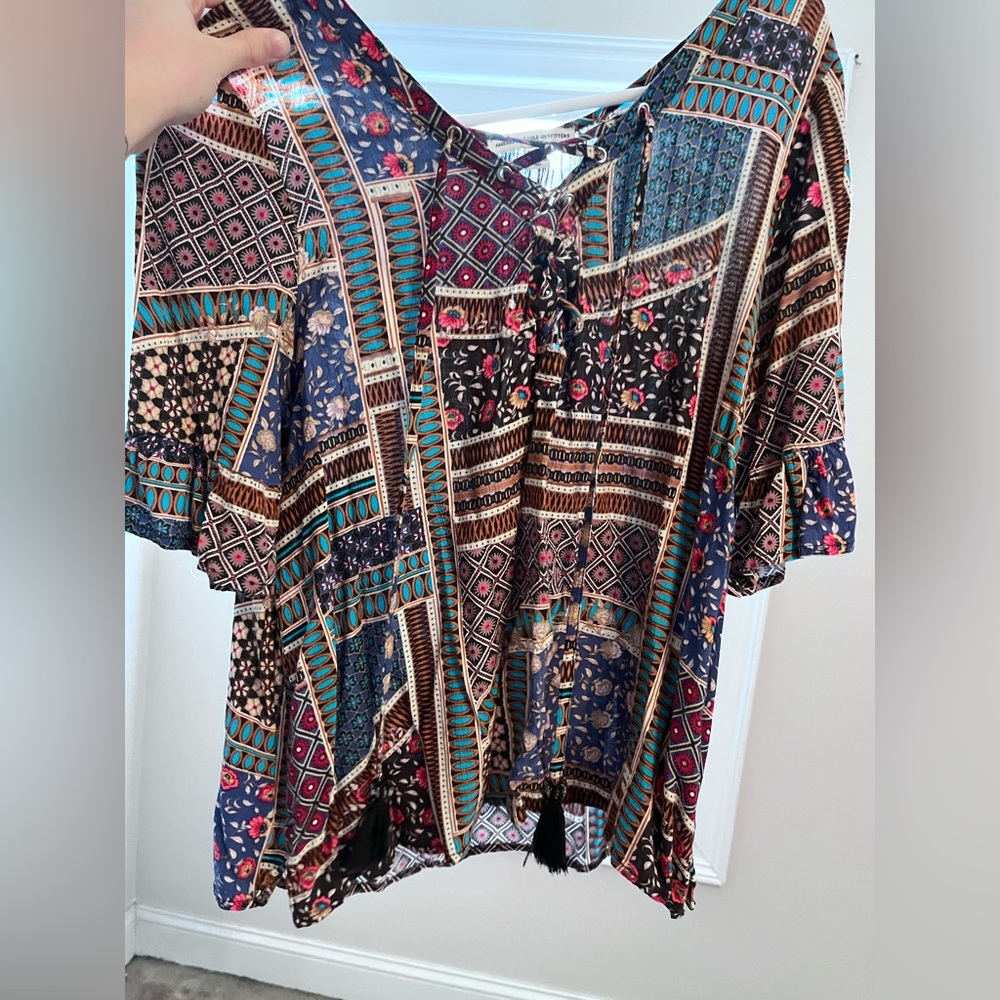 Patterned American Eagle Top